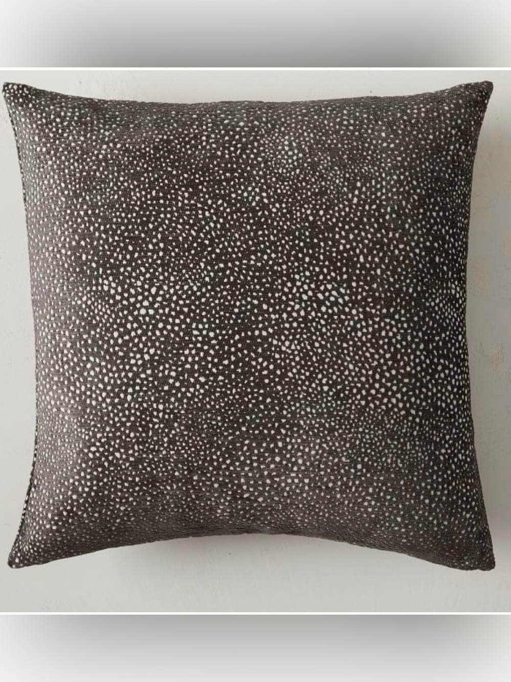West Elm Dotted Chenille Jacquard Pillow Cover 20x20 Slate NWT Cover Only